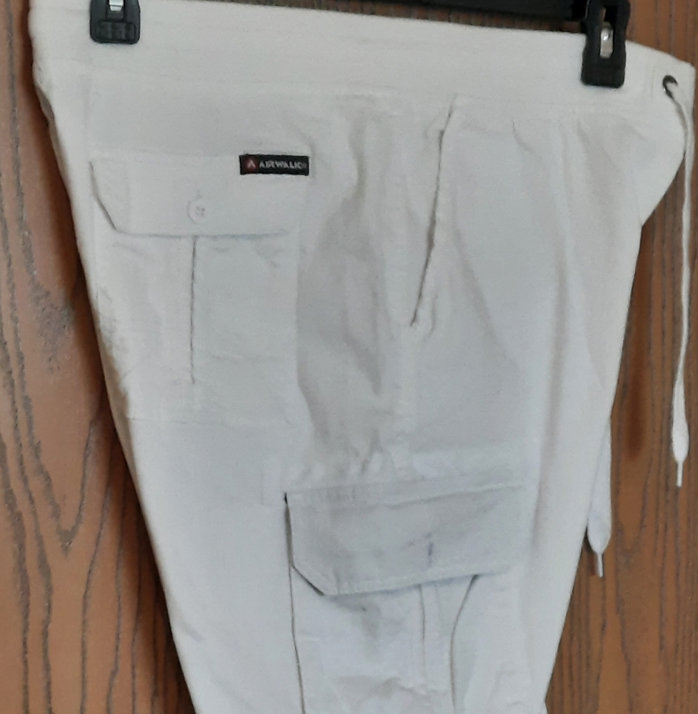 Airwalk Mens White Skater Cargo Shirts Size 34 - Picture 11 of 13